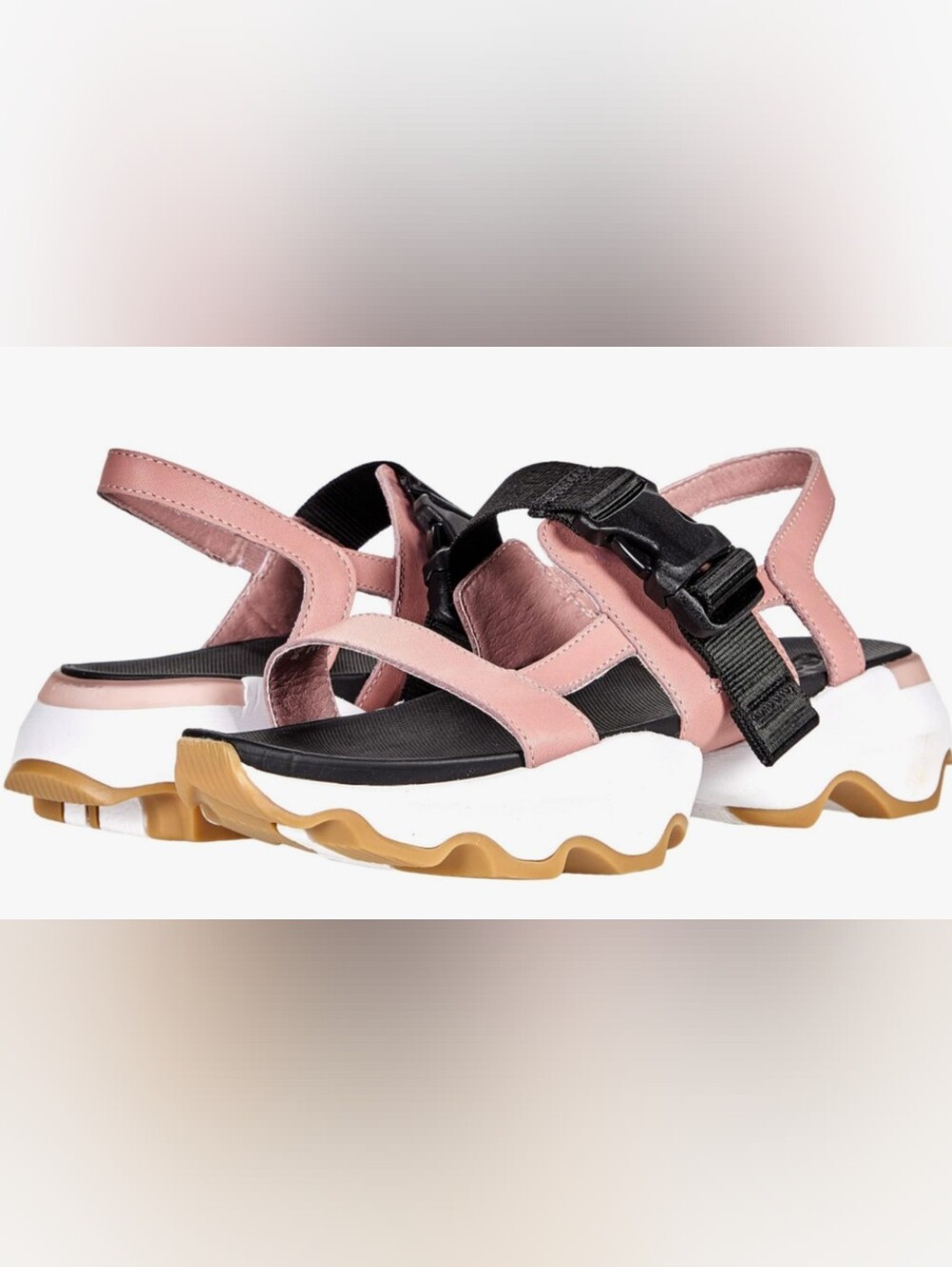 Sorel Kinetic Impact Sling Sandals - Eraser Pink/White Size 10 MSRP $145 - Picture 2 of 9